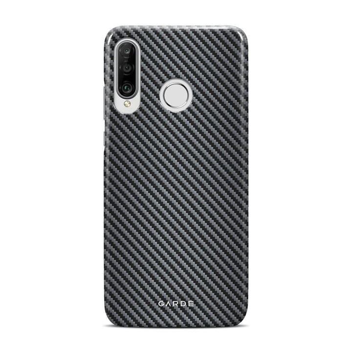 Carbon Grey Huawei P30 Lite Back Cover - Custom Printed Phone Case by Garde