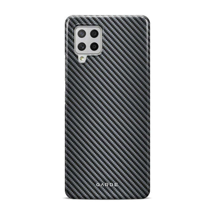 Carbon Grey Samsung A42 5G Back Cover - Custom Printed Phone Case by Garde