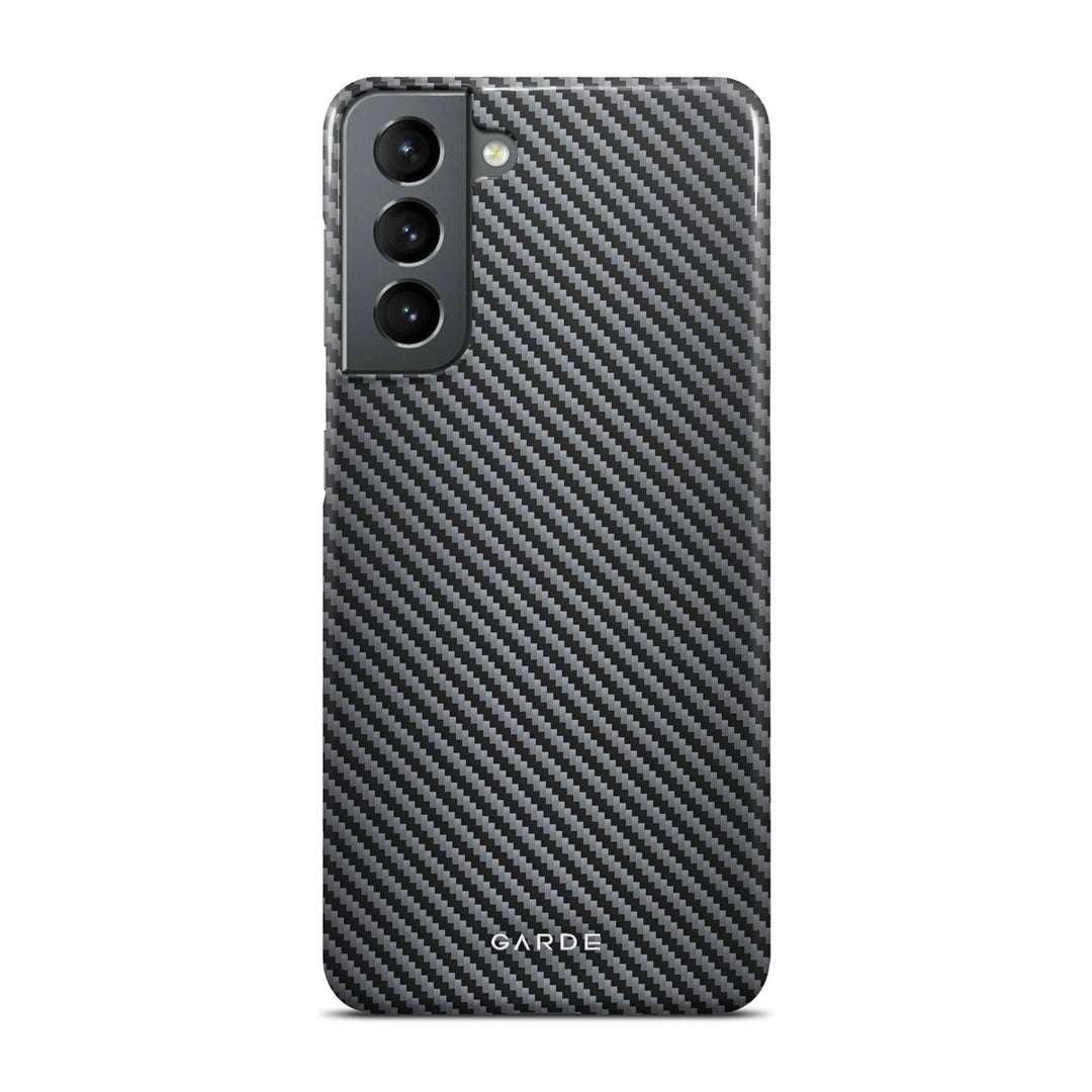 Carbon Grey Samsung S21 Back Cover - Custom Printed Phone Case by Garde