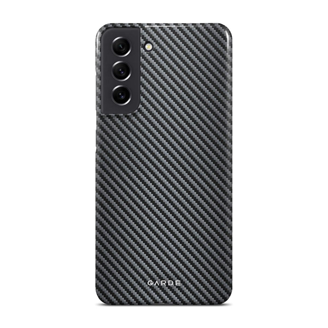 Carbon Grey Samsung S21 FE Back Cover - Custom Printed Phone Case by Garde