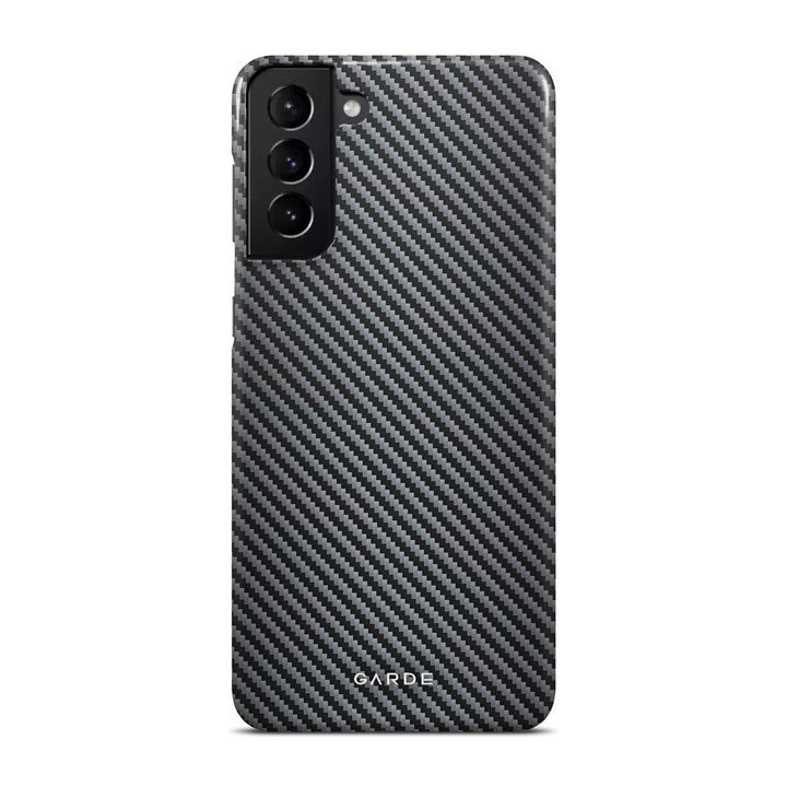 Carbon Grey Samsung S21 Plus Back Cover - Custom Printed Phone Case by Garde
