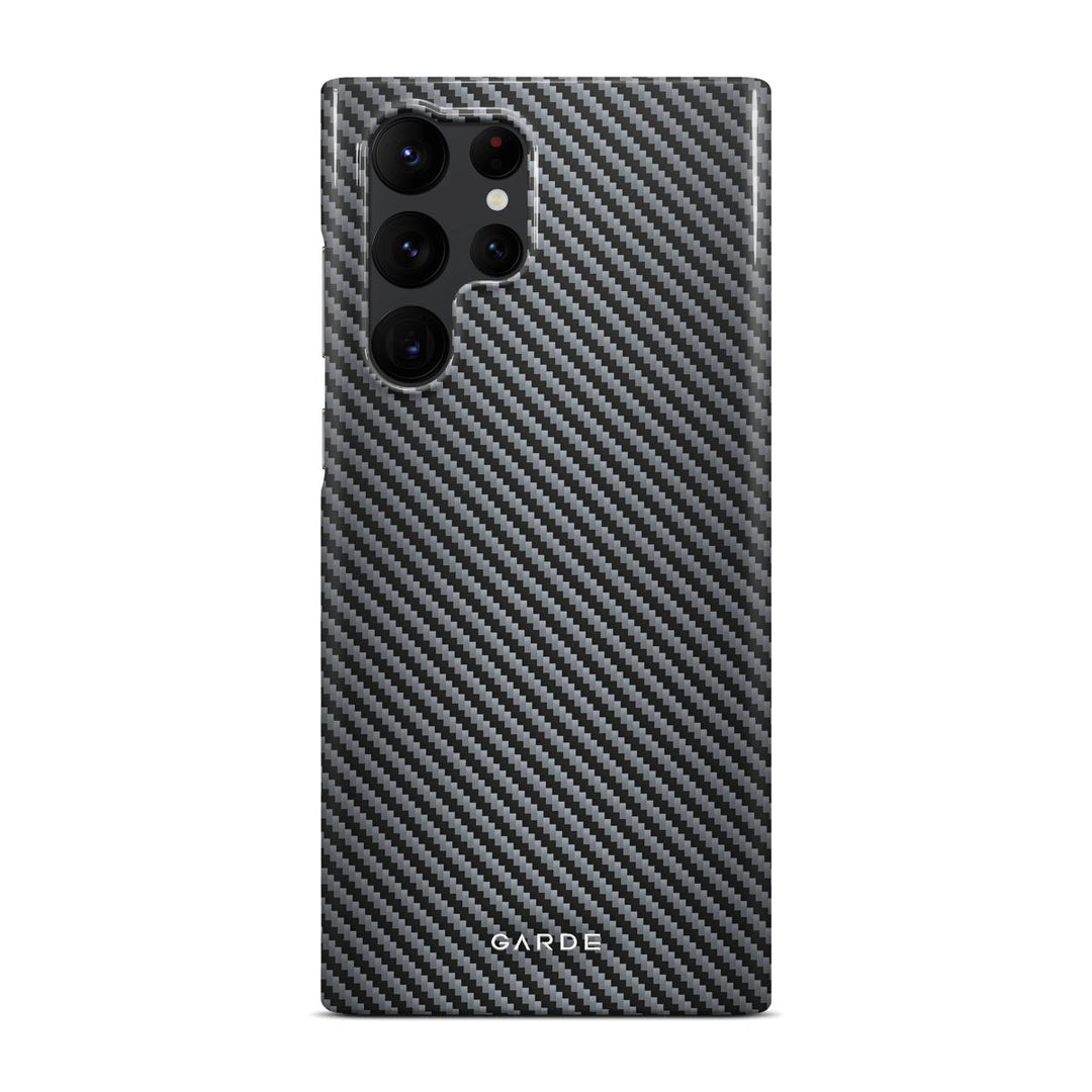 Carbon Grey Samsung S22 Ultra Back Cover - Custom Printed Phone Case by Garde