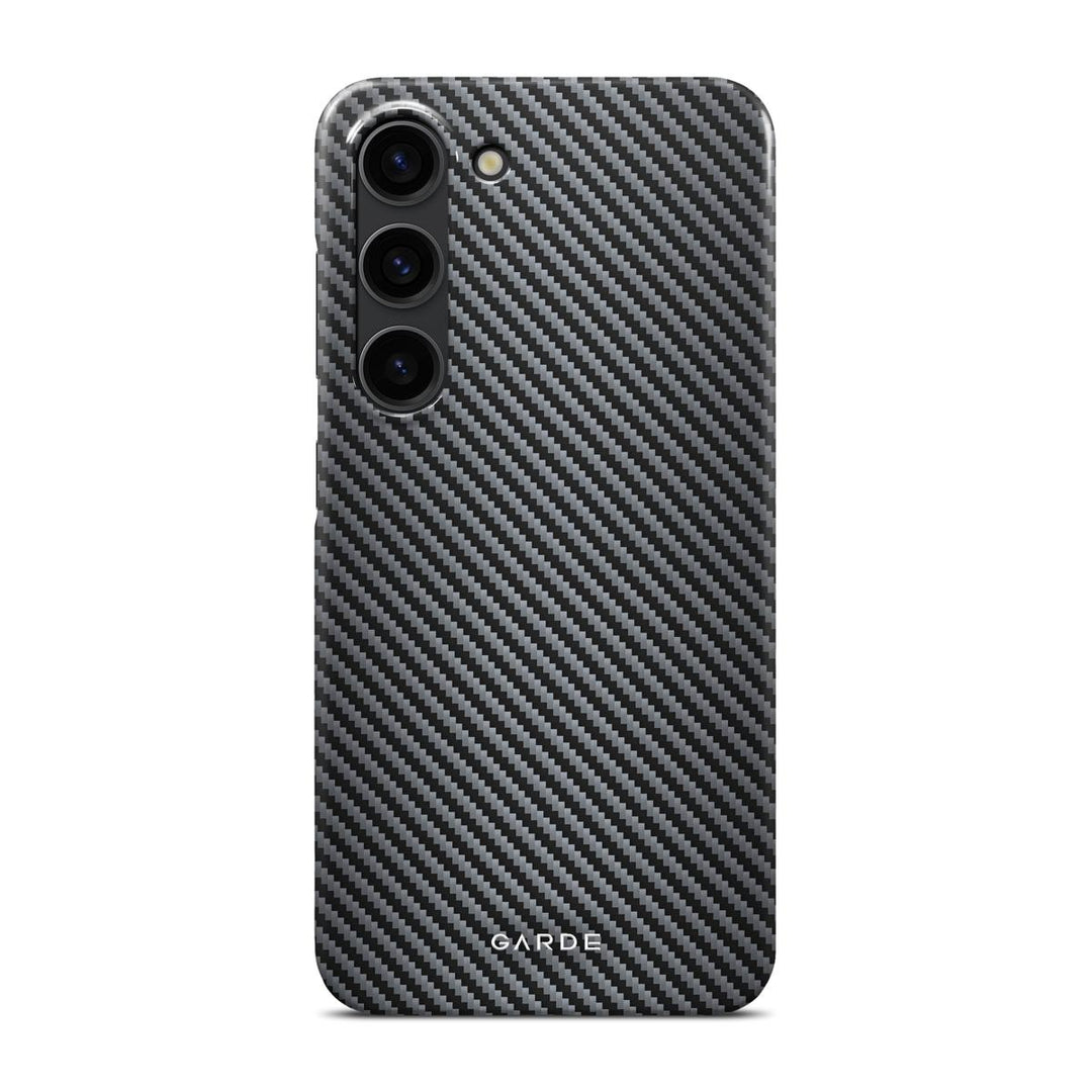 Carbon Grey Samsung S23 Back Cover - Custom Printed Phone Case by Garde