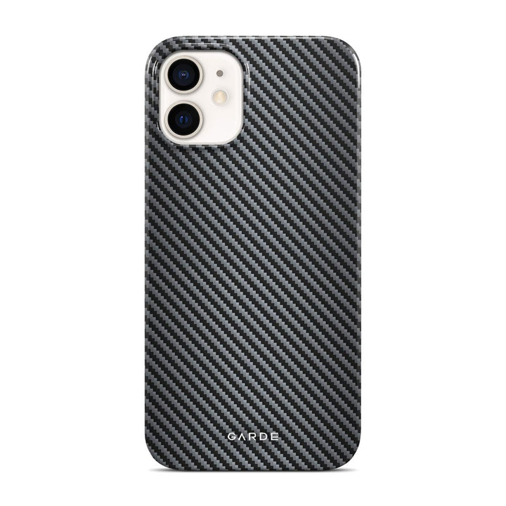 Carbon Grey iPhone 12 Mini Back Cover - Custom Printed Phone Case by Garde