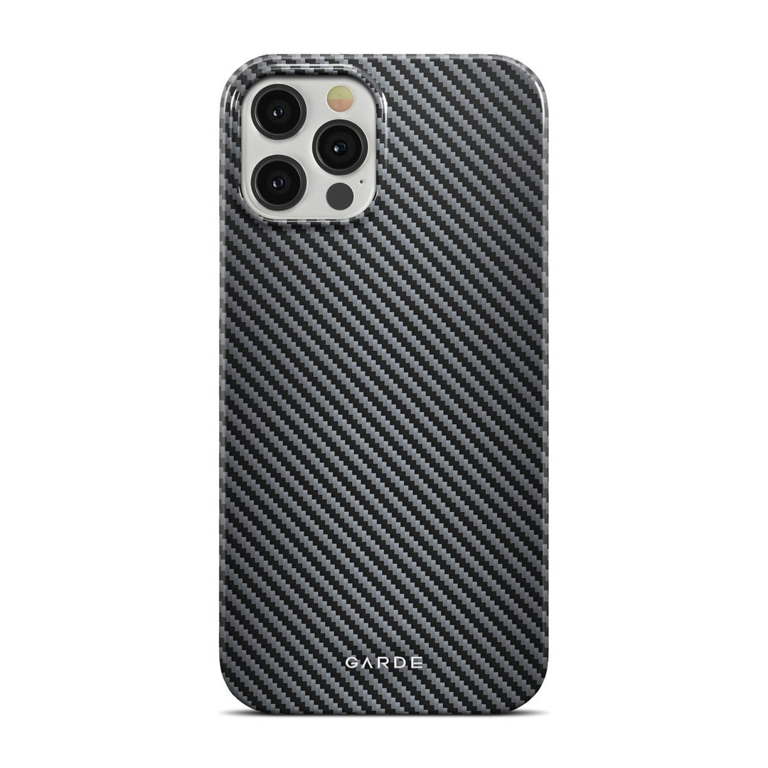 Carbon Grey iPhone 12 Pro Back Cover - Custom Printed Phone Case by Garde