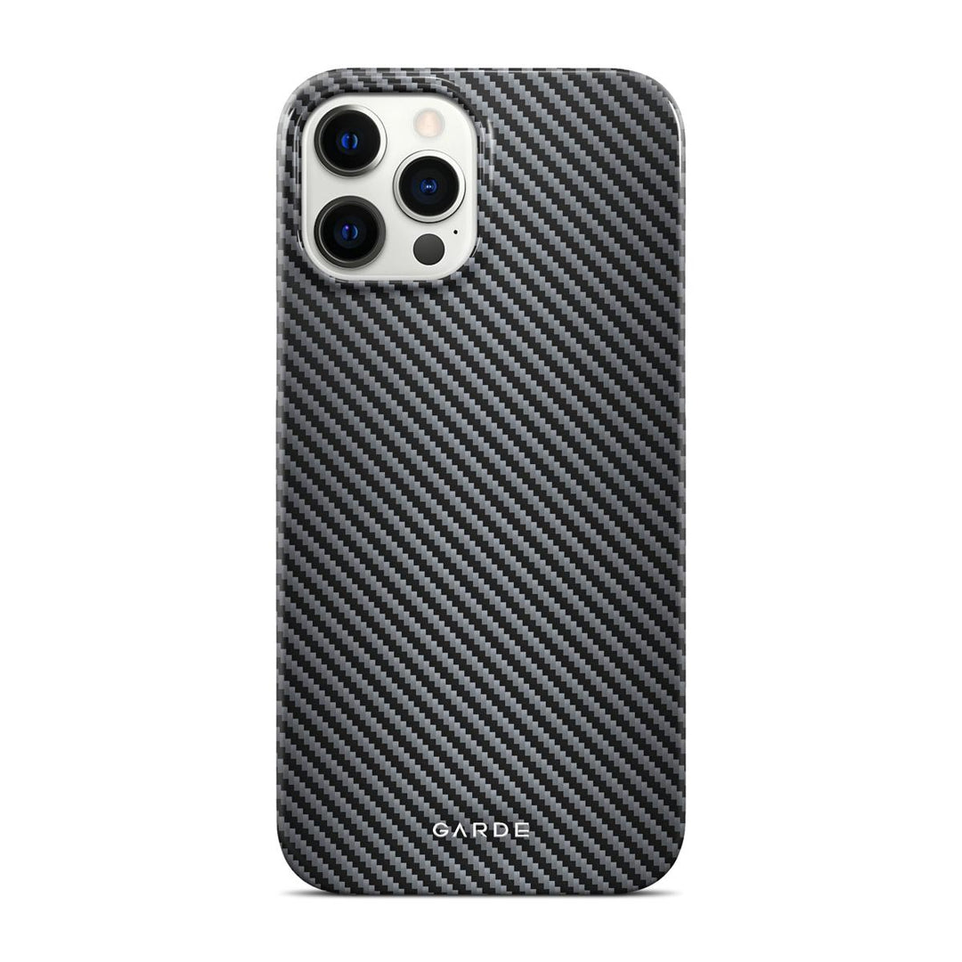 Carbon Grey iPhone 12 Pro Max Back Cover - Custom Printed Phone Case by Garde