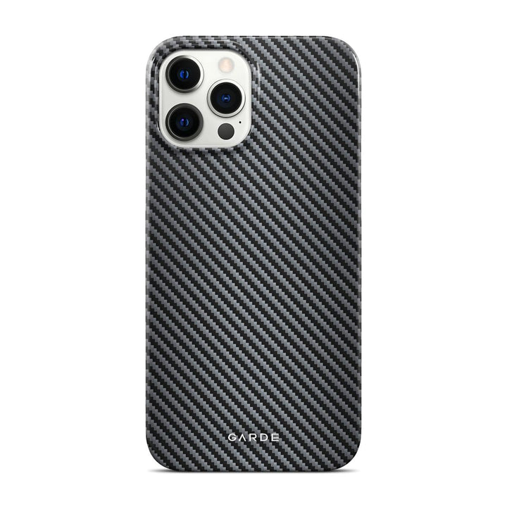 Carbon Grey iPhone 12 Pro Max Back Cover - Custom Printed Phone Case by Garde
