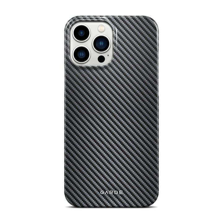 Carbon Grey iPhone 13 Pro Max Back Cover - Custom Printed Phone Case by Garde