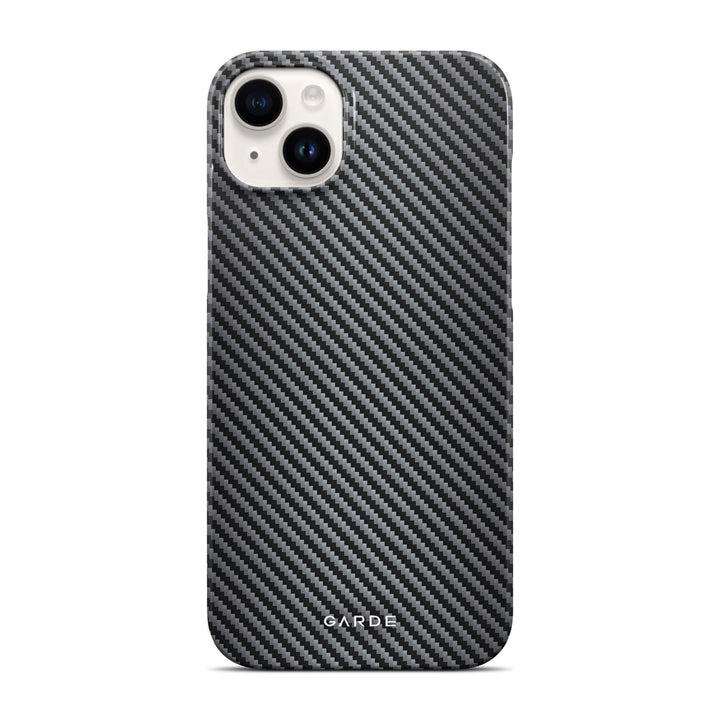 Carbon Grey iPhone 14 Plus Back Cover - Custom Printed Phone Case by Garde
