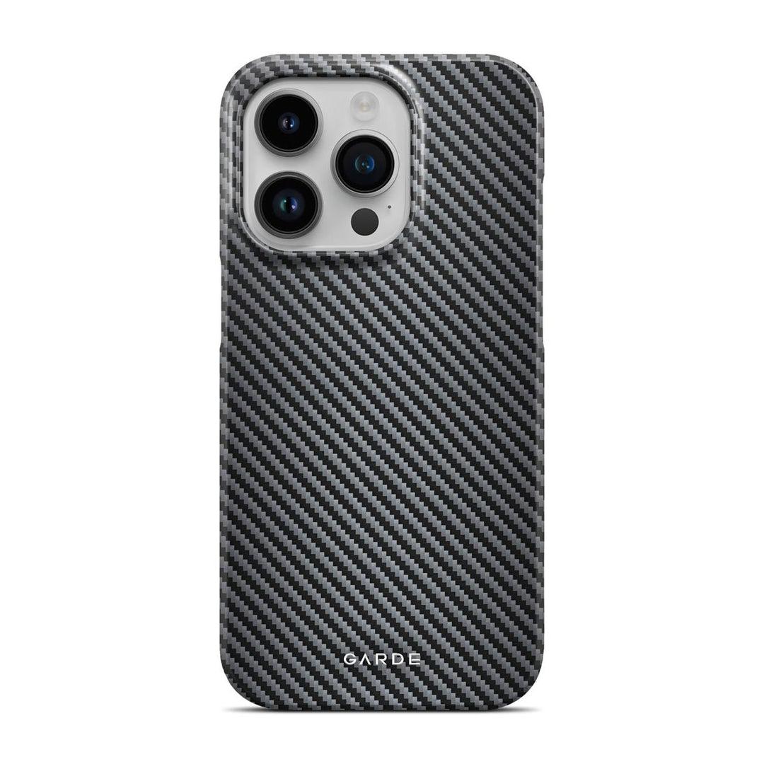 Carbon Grey iPhone 14 Pro Back Cover - Custom Printed Phone Case by Garde