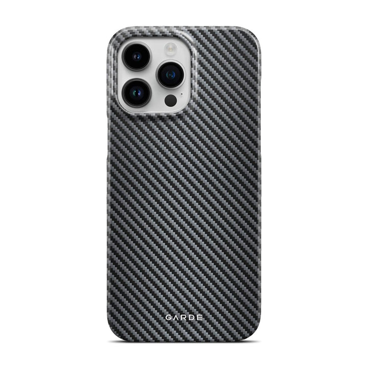 Carbon Grey iPhone 14 Pro Max Back Cover - Custom Printed Phone Case by Garde