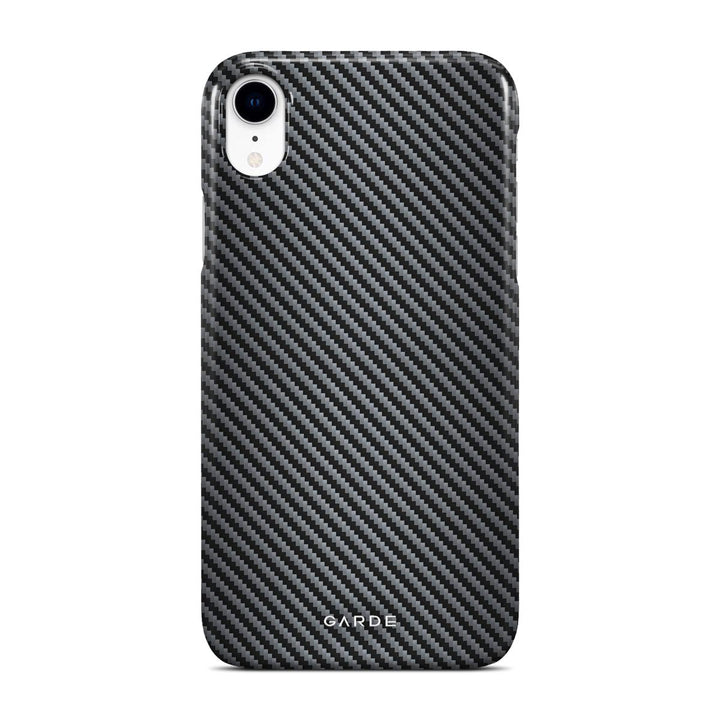 Carbon Grey iPhone XR Back Cover - Custom Printed Phone Case by Garde