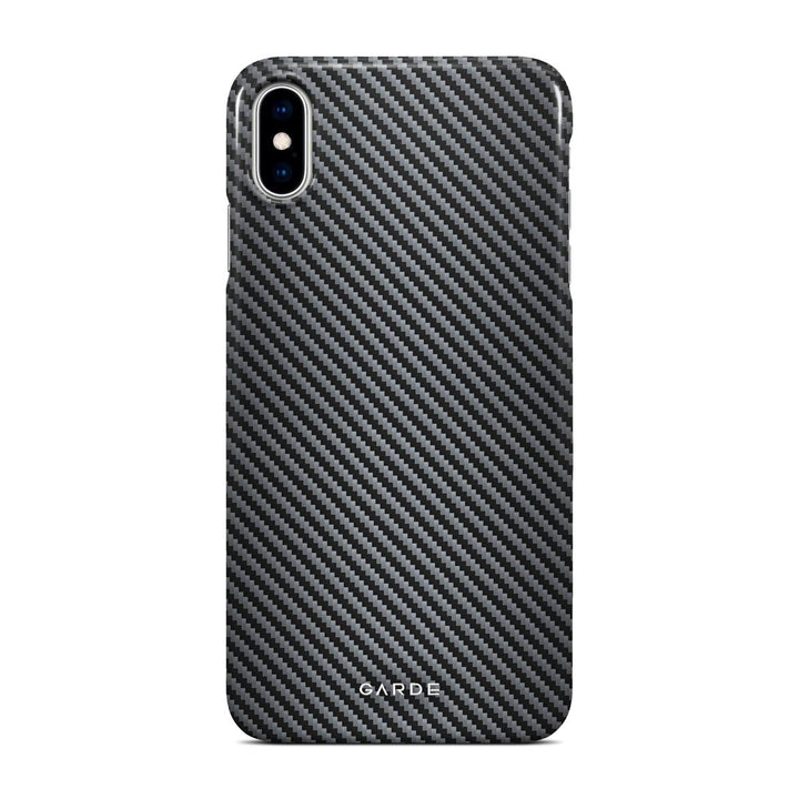 Carbon Grey iPhone Xs Max Back Cover - Custom Printed Phone Case by Garde