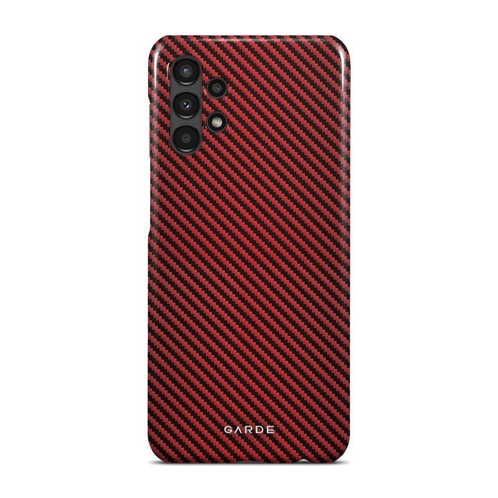 Carbon Red Samsung A13 4G/5G Back Cover - Custom Printed Phone Case by Garde