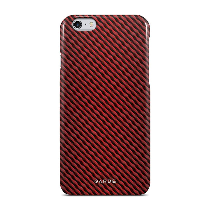 Carbon Red iPhone 6 / 6s Back Cover - Custom Printed Phone Case by Garde