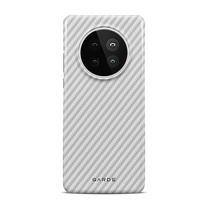 Carbon White Huawei Mate 40 Pro Back Cover - Custom Printed Phone Case by Garde
