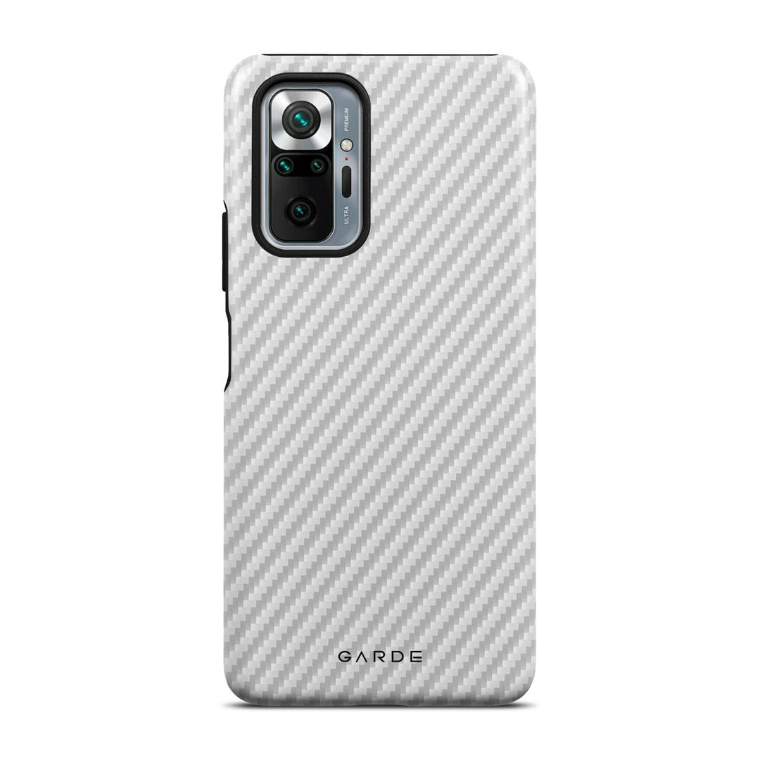 Carbon White Redmi Note 10 Pro Back Cover - Custom Printed Phone Case by Garde