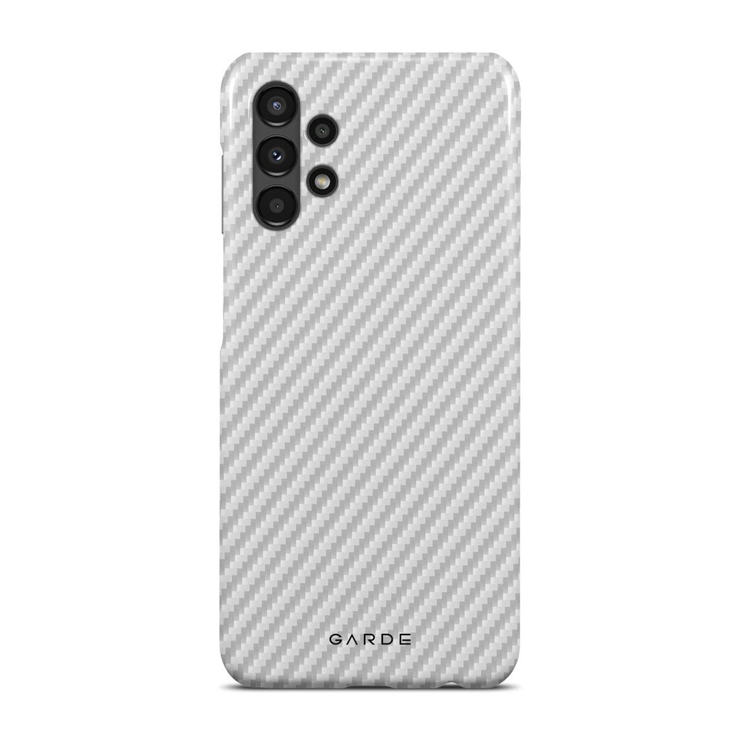 Carbon White Samsung A13 4G/5G Back Cover - Custom Printed Phone Case by Garde