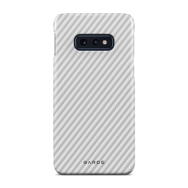 Carbon White Samsung S10 E Back Cover - Custom Printed Phone Case by Garde