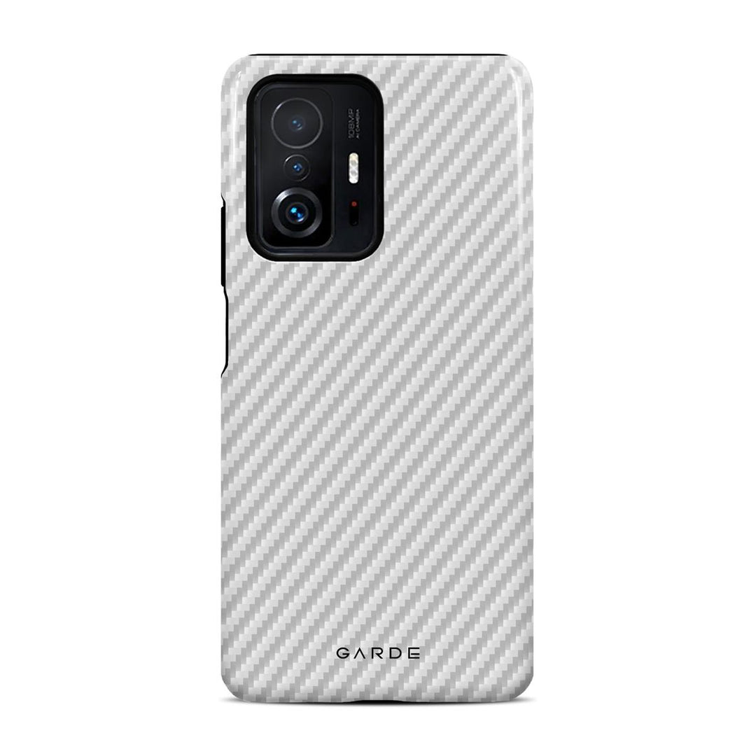 Carbon White Xiaomi 11T / 11T Pro Back Cover - Custom Printed Phone Case by Garde