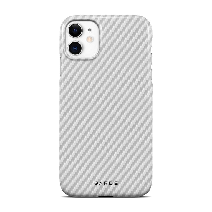 Carbon White iPhone 11 Back Cover - Custom Printed Phone Case by Garde