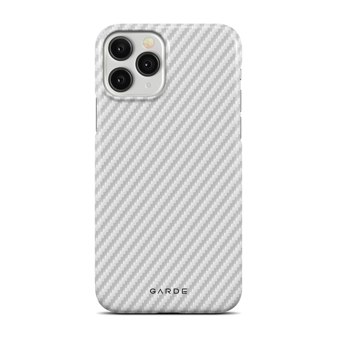 Carbon White iPhone 11 Pro Back Cover - Custom Printed Phone Case by Garde