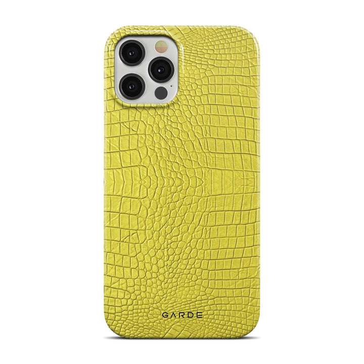 Cordelia Yellow iPhone 12 Pro Back Cover - Custom Printed Phone Case by Garde