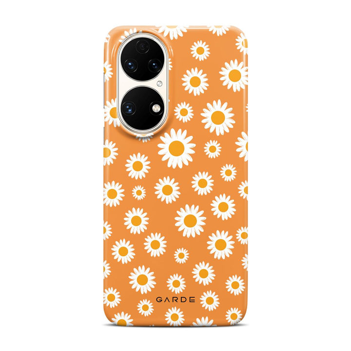 Emile Peach Huawei P50 Back Cover - Custom Printed Phone Case by Garde