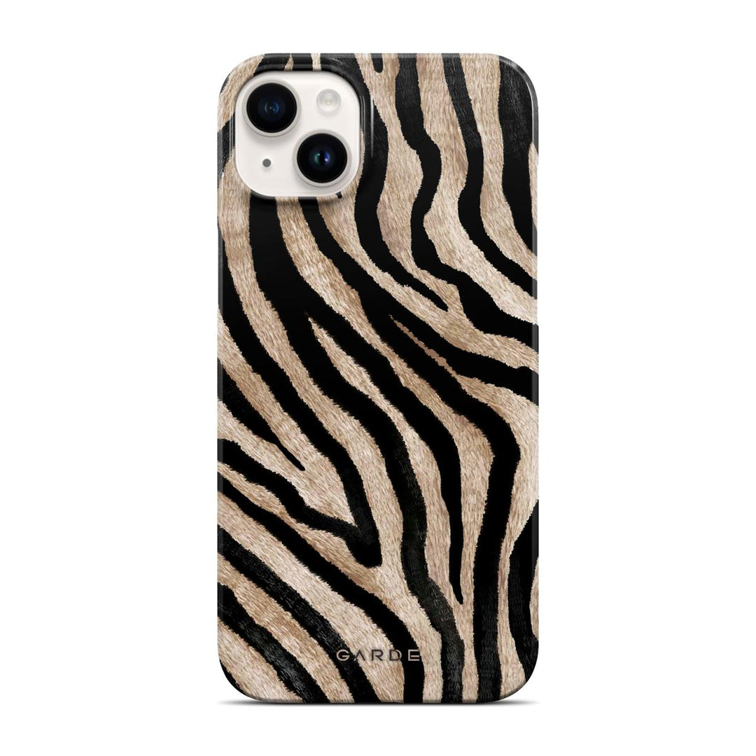 Golden Zebra iPhone 14 Plus Back Cover - Custom Printed Phone Case by Garde