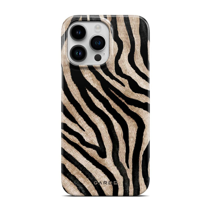 Golden Zebra iPhone 14 Pro Max Back Cover - Custom Printed Phone Case by Garde