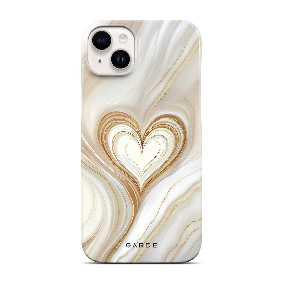 Lueur Gold iPhone 14 Plus Back Cover - Custom Printed Phone Case by Garde