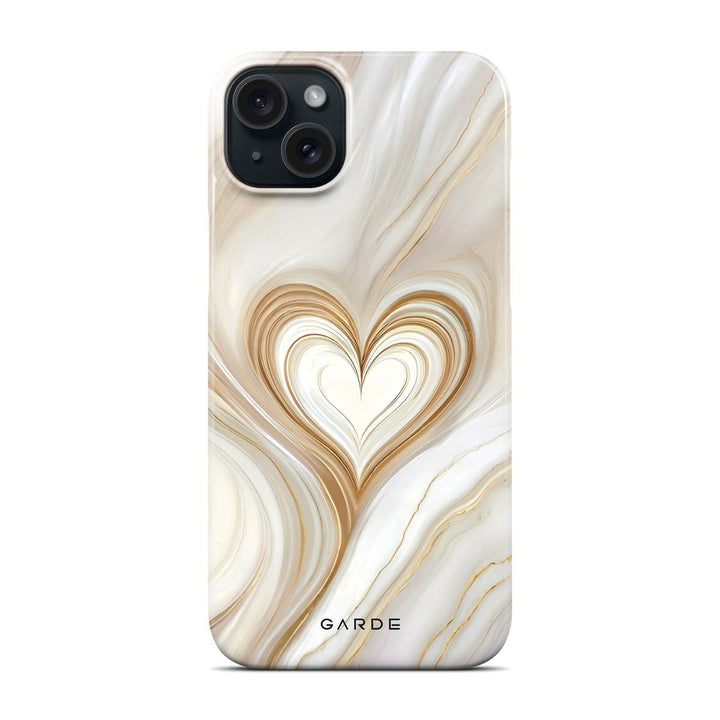 Lueur Gold iPhone 15 Plus Back Cover - Custom Printed Phone Case by Garde