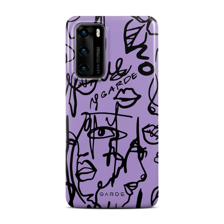Nareen Mauve Huawei P40 Back Cover - Custom Printed Phone Case by Garde