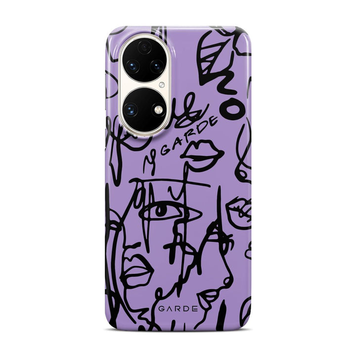 Nareen Mauve Huawei P50 Back Cover - Custom Printed Phone Case by Garde