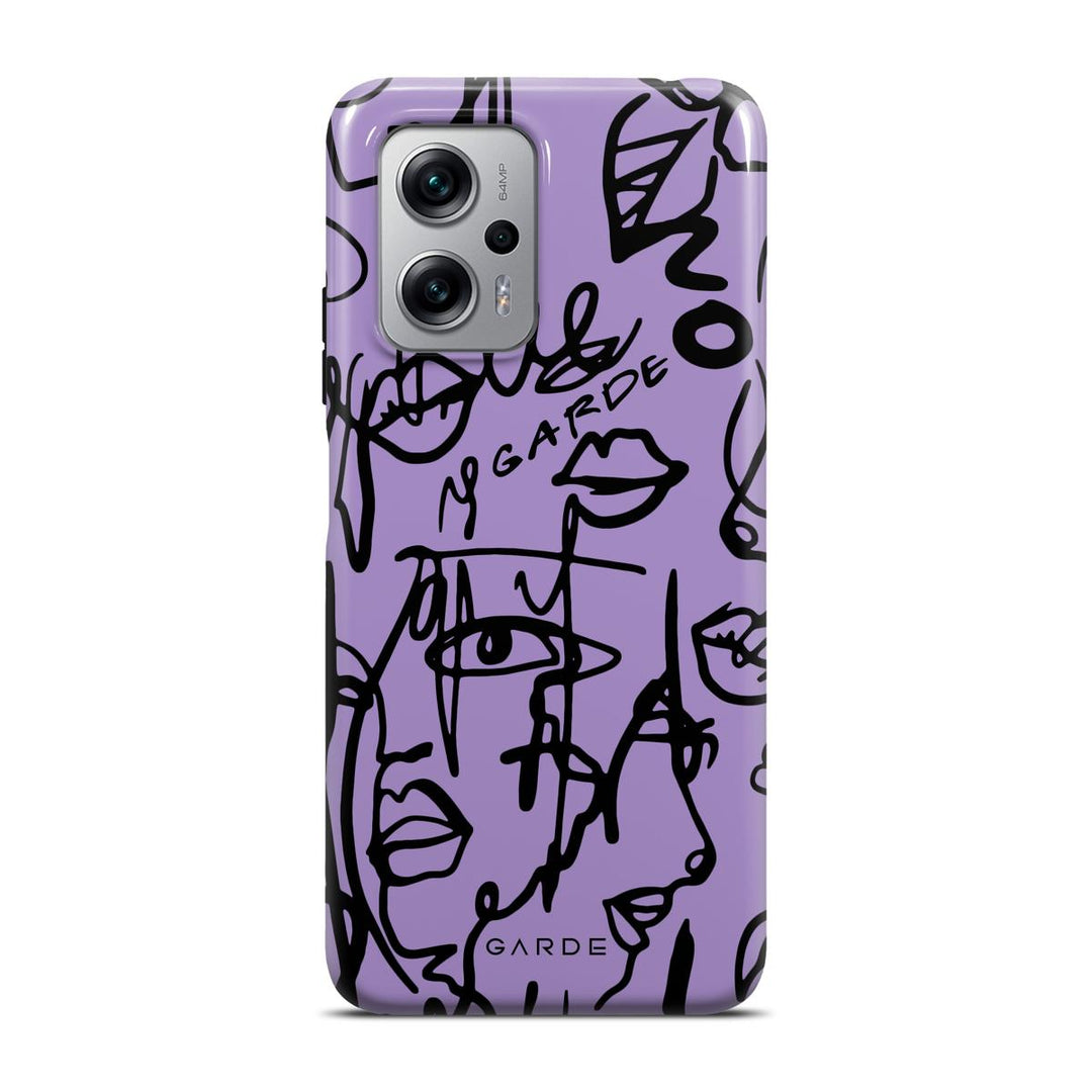 Nareen Mauve Redmi Note 11T Pro 5G Back Cover - Custom Printed Phone Case by Garde