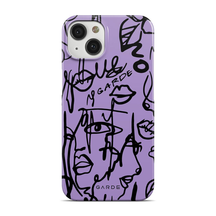 Nareen Mauve iPhone 13 Back Cover - Custom Printed Phone Case by Garde