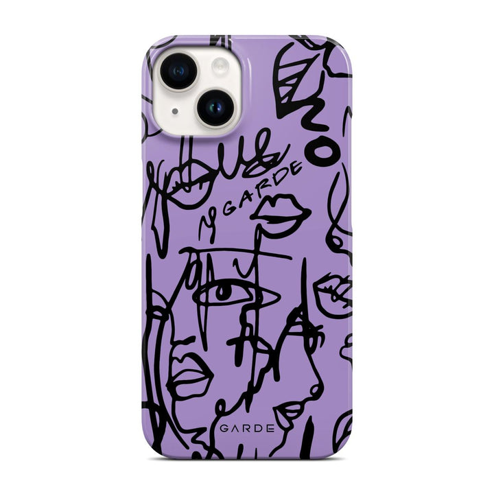 Nareen Mauve iPhone 14 Back Cover - Custom Printed Phone Case by Garde