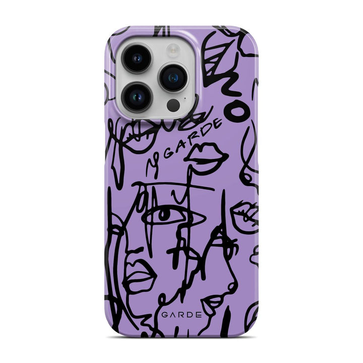 Nareen Mauve iPhone 14 Pro Back Cover - Custom Printed Phone Case by Garde