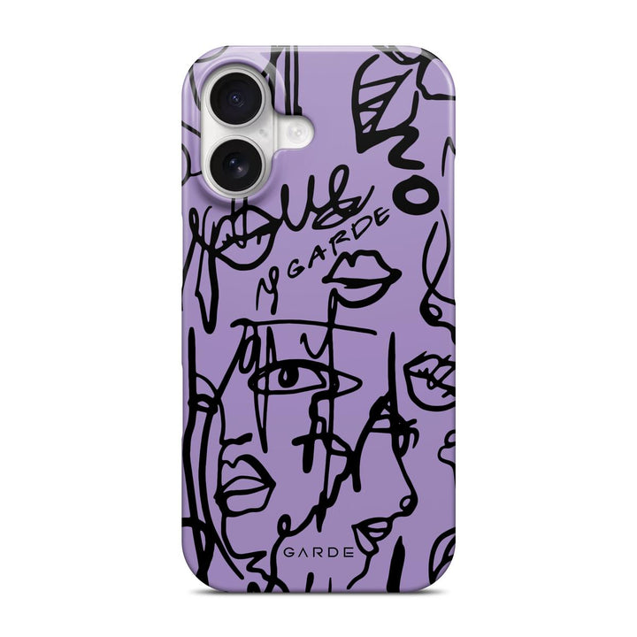 Nareen Mauve iPhone 16 Back Cover - Custom Printed Phone Case by Garde