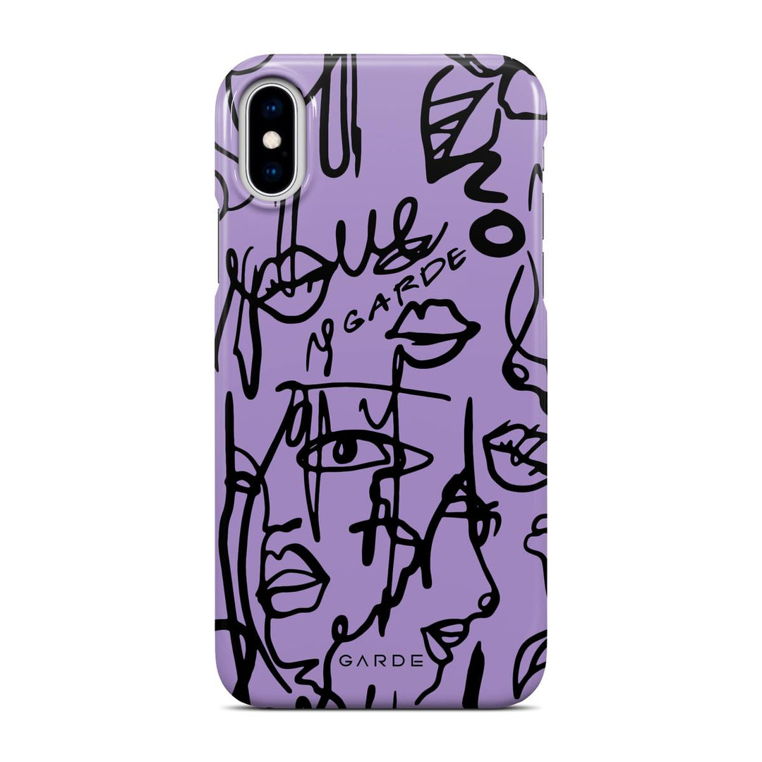Nareen Mauve iPhone X / Xs Back Cover - Custom Printed Phone Case by Garde