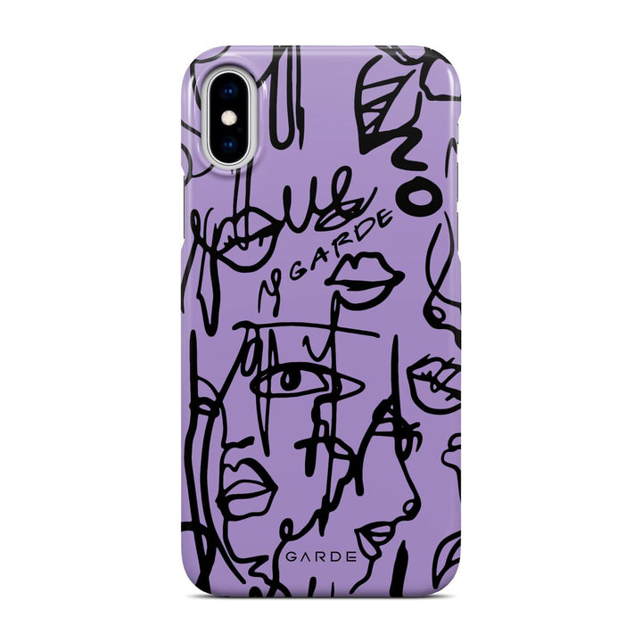 Nareen Mauve iPhone X / Xs Back Cover - Custom Printed Phone Case by Garde