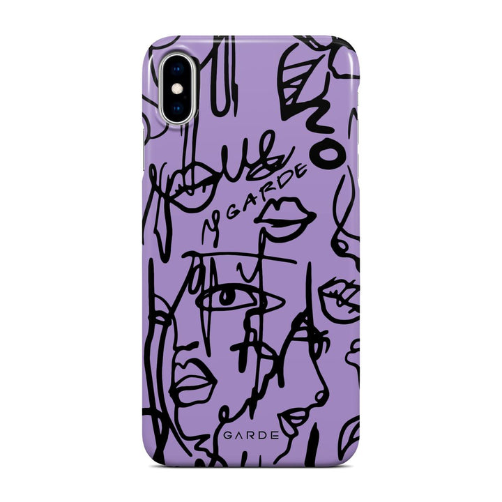 Nareen Mauve iPhone Xs Max Back Cover - Custom Printed Phone Case by Garde