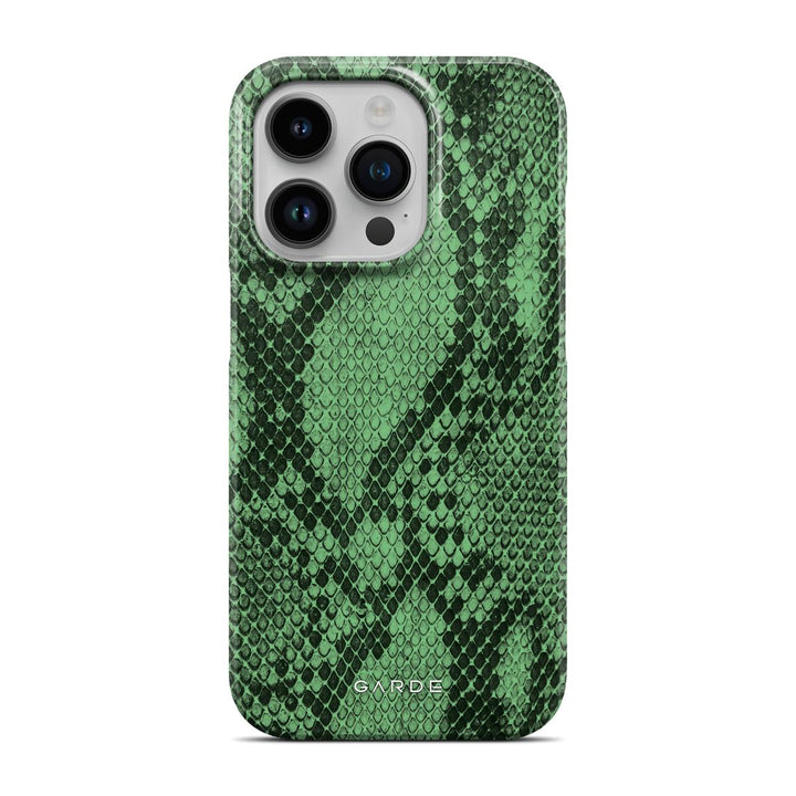 Python Green iPhone 14 Pro Back Cover - Custom Printed Phone Case by Garde
