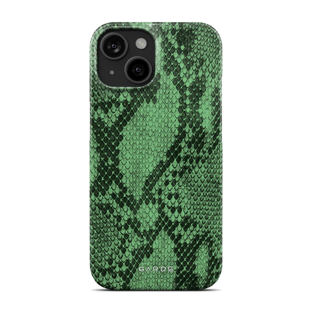 Python Green iPhone 15 Back Cover - Custom Printed Phone Case by Garde