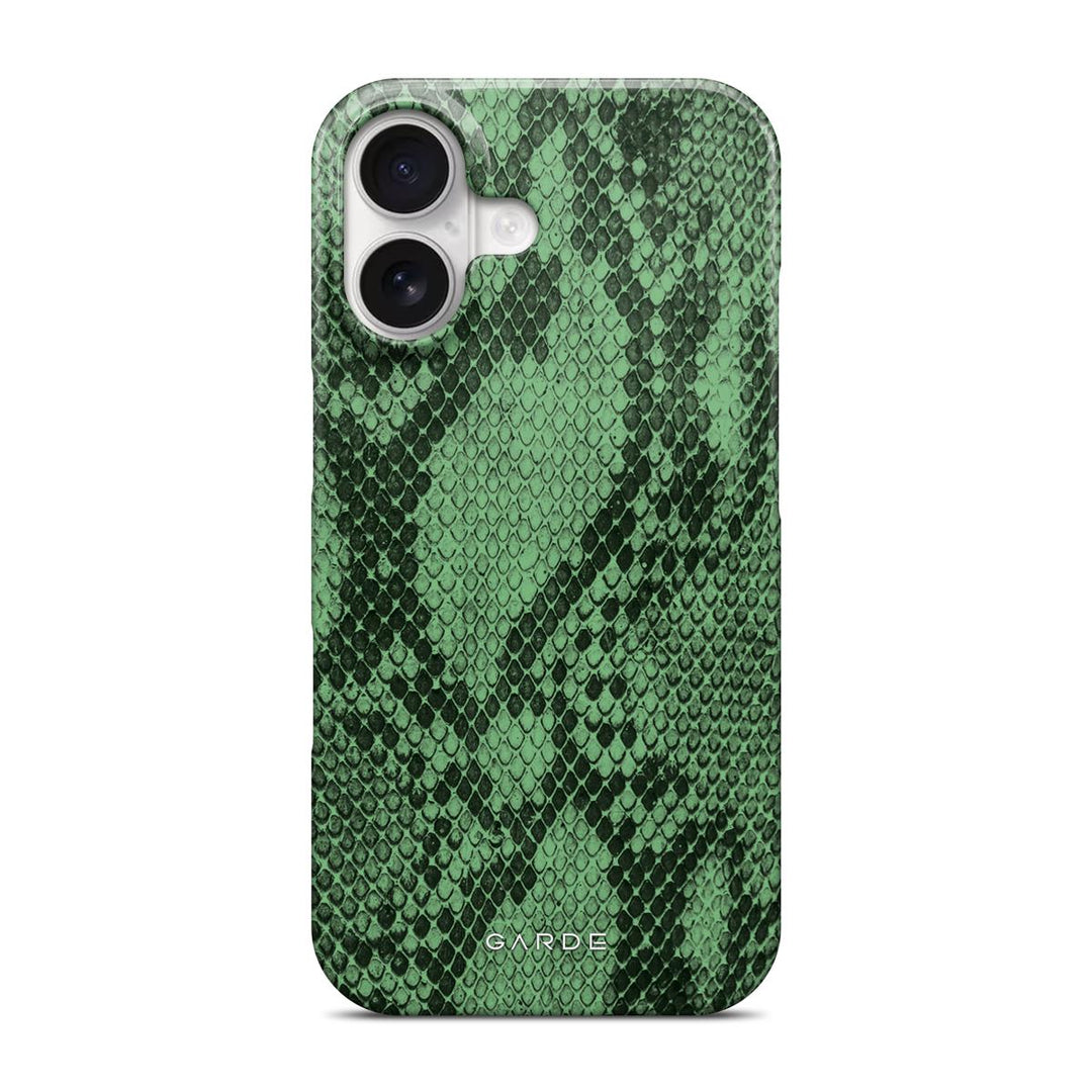 Python Green iPhone 16 Back Cover - Custom Printed Phone Case by Garde