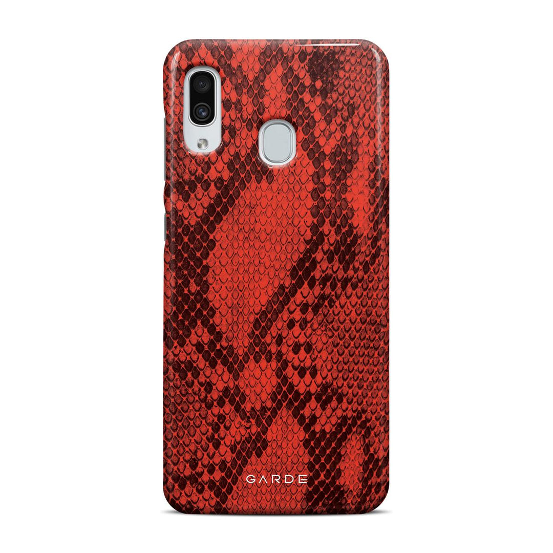 Python Red Samsung A30 / A20 Back Cover - Custom Printed Phone Case by Garde