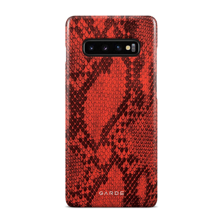 Python Red Samsung S10 Plus Back Cover - Custom Printed Phone Case by Garde