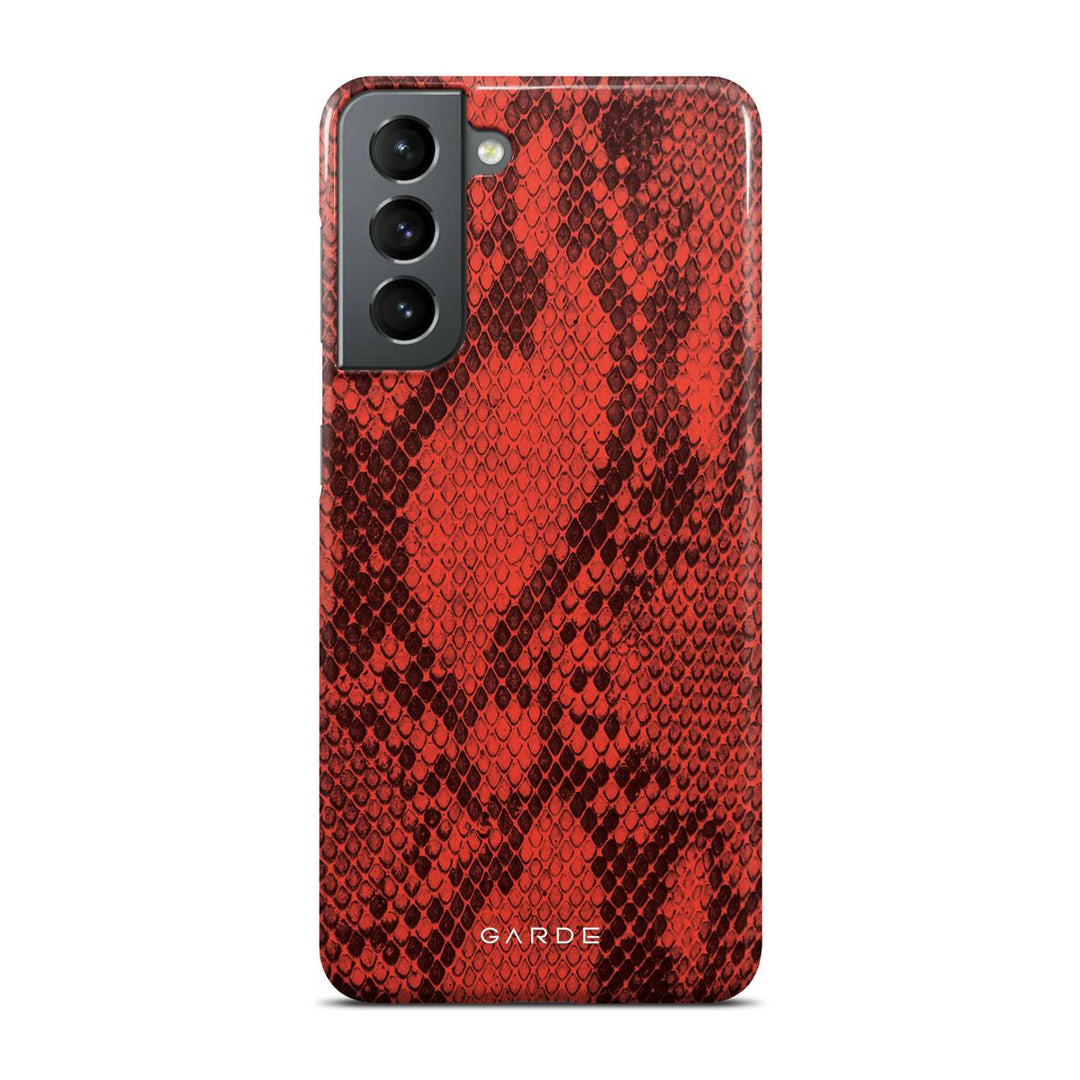 Python Red Samsung S21 Back Cover - Custom Printed Phone Case by Garde
