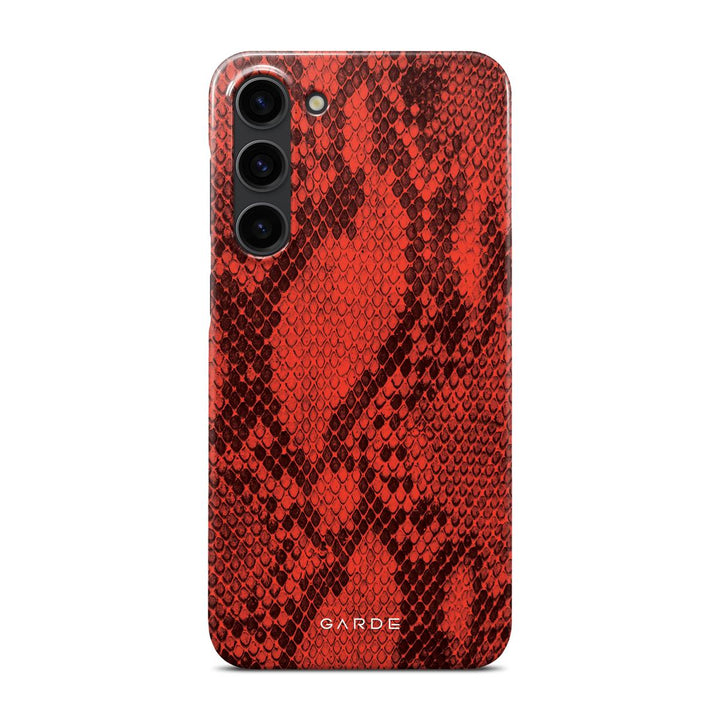 Python Red Samsung S23 Plus Back Cover - Custom Printed Phone Case by Garde