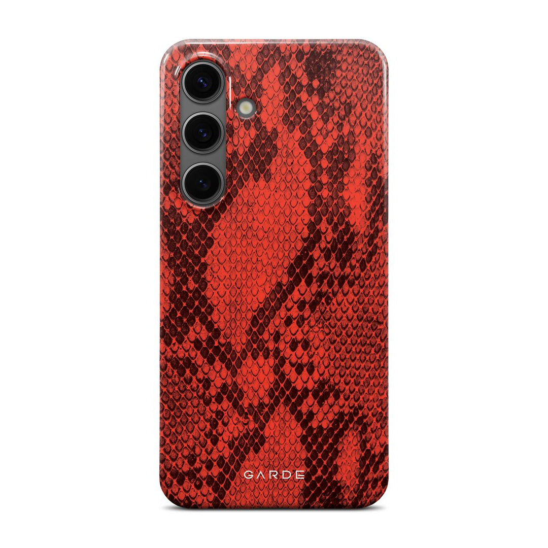 Python Red Samsung S24 Back Cover - Custom Printed Phone Case by Garde